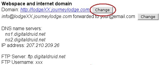 change domain